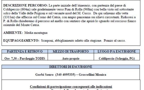 MONTE MOTETTE (Parco Regionale del Monte Cucco) 5 settembre 2021