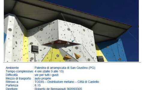 Domenica 3 Ottobre 2021 – ARRAMPICATA