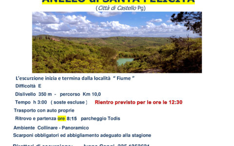 14 Novembre 2021 “sentieri delle nostre colline” ANELLO di SANTA FELICITA