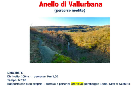 IL MERCOLEDI’ DEL CAI: ANELLO DI VALLURBANA (percorso inedito) MERCOLEDI’ 9 Febbario 2022