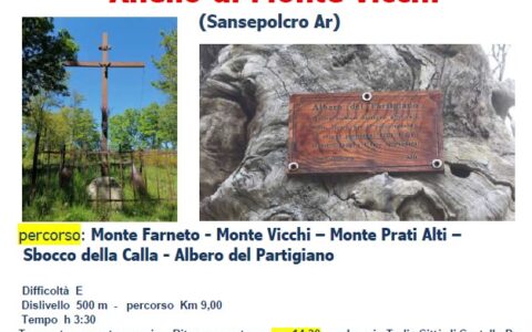 2 marzo 2022 IL MERCOLEDI’ DEL CAI: ANELLO DI MONTE VICCHI (San Sepolcro AR)