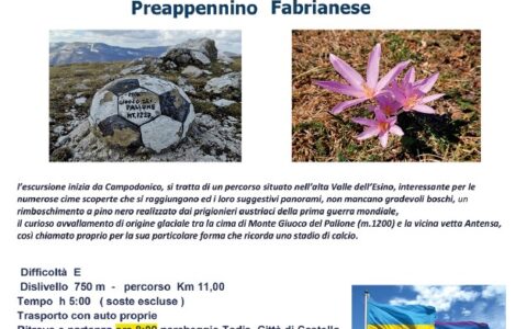 10 Aprile 2022 – “MONTE GIUCO DEL PALLONE” Preappenino Fabrianese