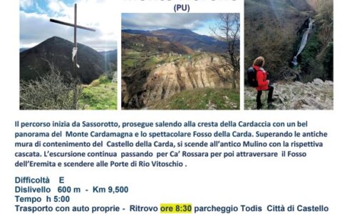 29 Maggio 2022: “LA CARDACCIA, CASCATA FOSSO DEL MULINO, RIO VITOSCHIO” Monte Nerone (PU)
